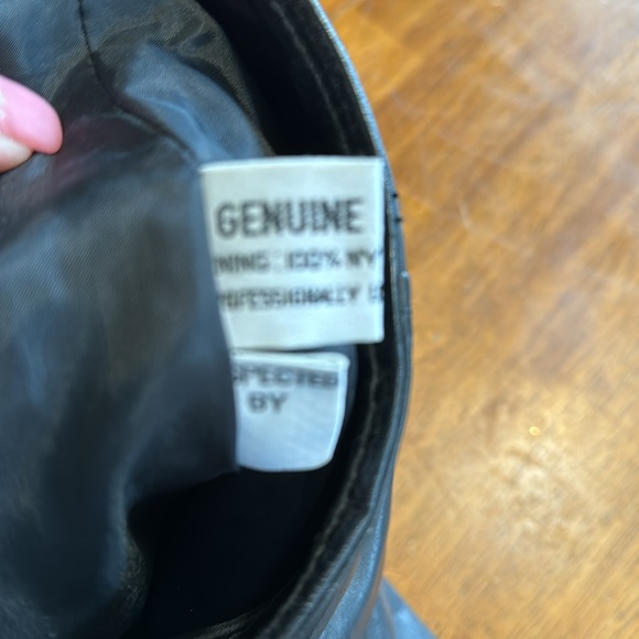 Vintage Real Leather Women’s Midi Skirt Size 20W by design assets - Picture 4 of 6